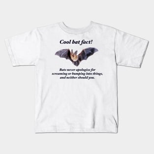 Cool Bat Fact! Kids T-Shirt